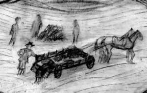 Horse and Carriage - Sketch by Tinea Elliot