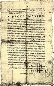 Image of Lord Dunmore's Proclamation