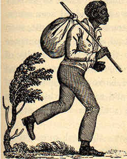'Escaped Slave' from a early 1800's newspaper advertisment